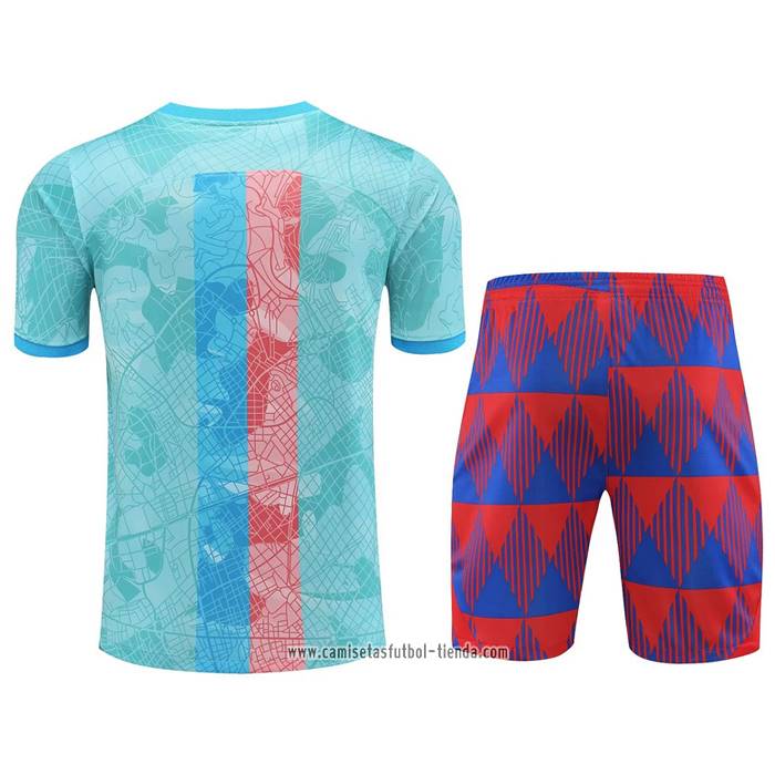 Chandal del Barcelona 2023 2024 Manga Corta Azul - Pantalon Corto